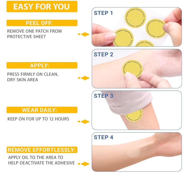 Wholesale OEM Dopamine Patches For Mood And Focus Support