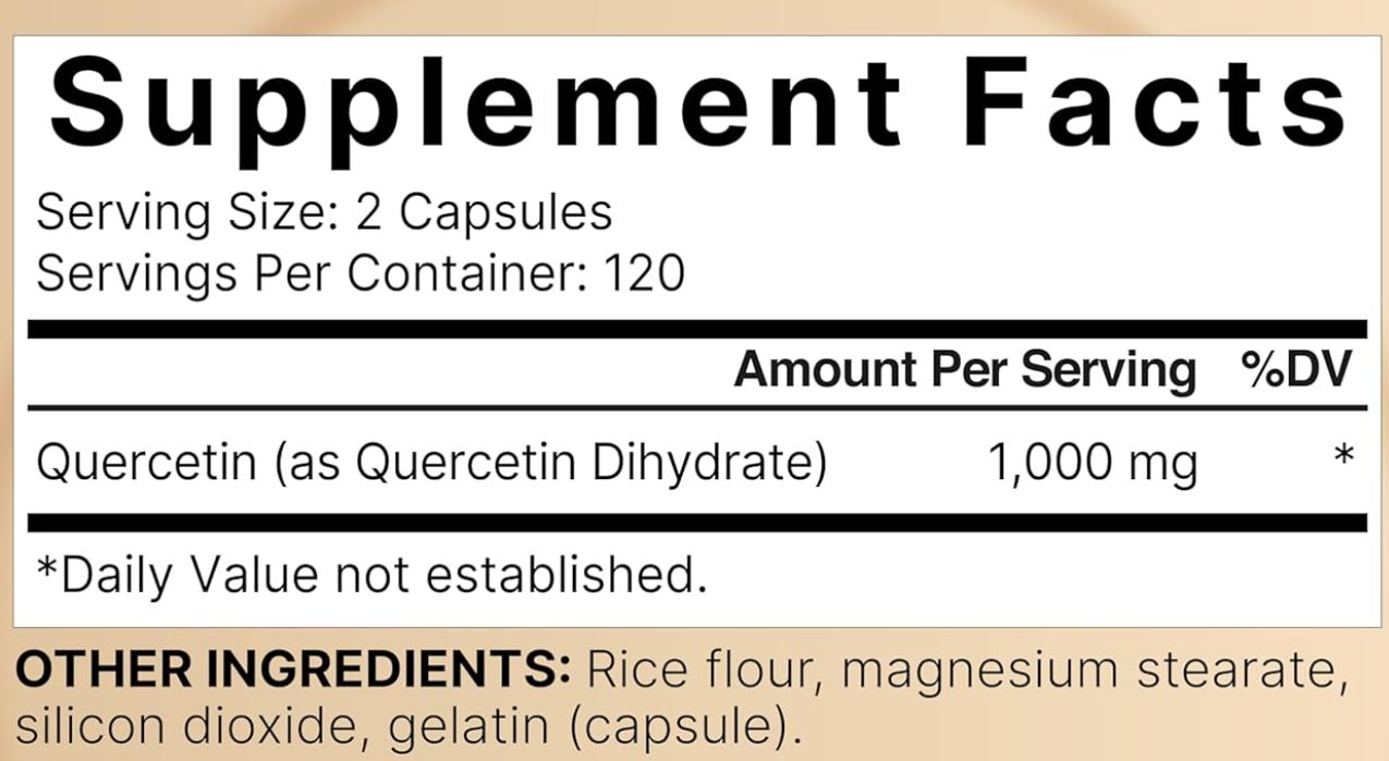 quercetin capsule