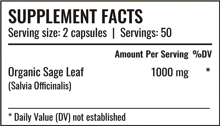 Sage Leaf supplement