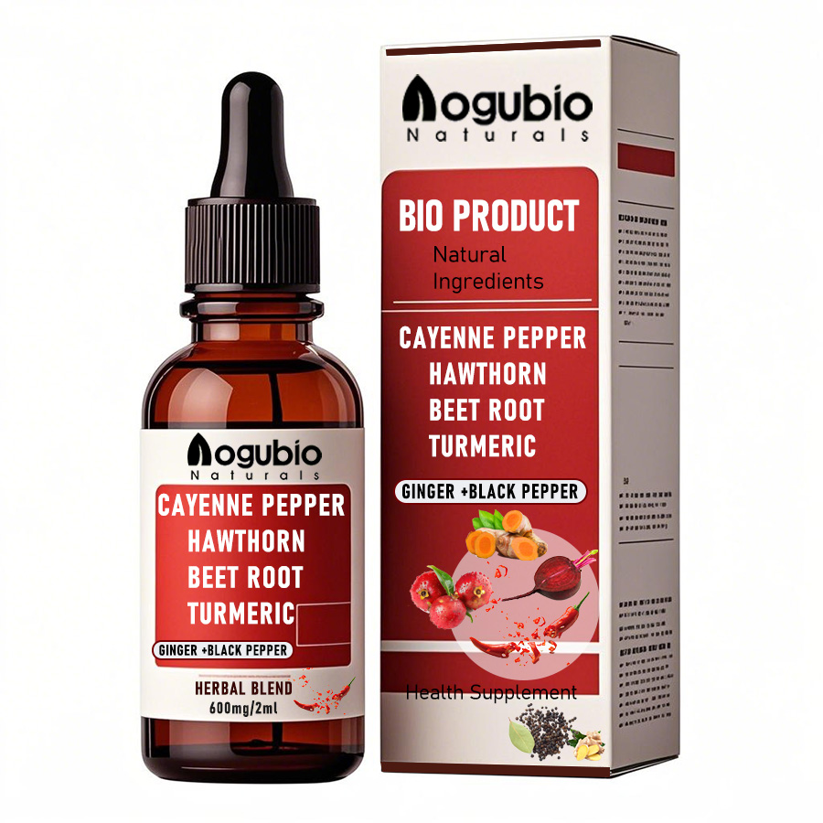 Cayenne Pepper Hawthorn Beet Root Turmeric Drops Supplement