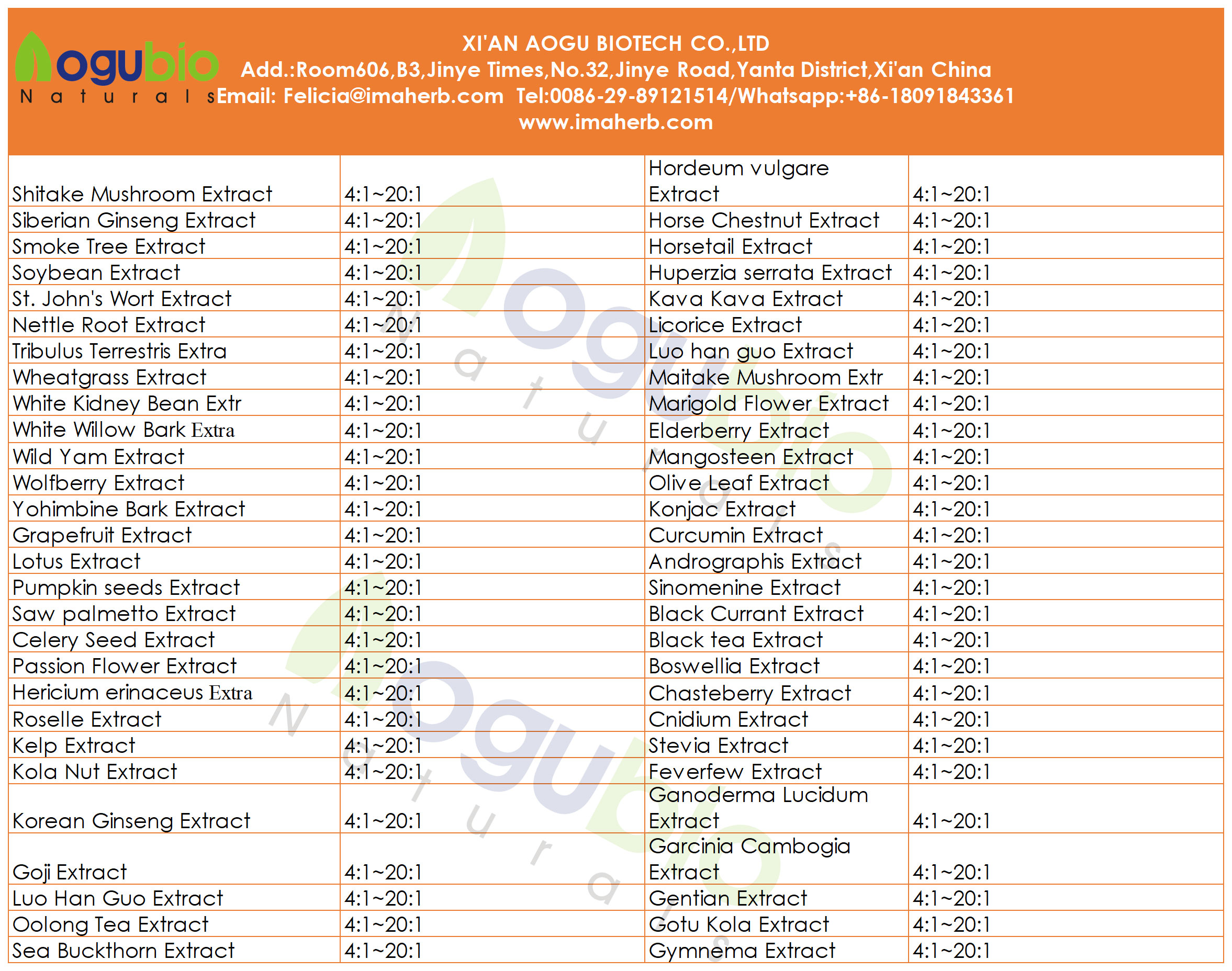 aogubio-herbal-extract-list-Shitake-Mushroom-Extract