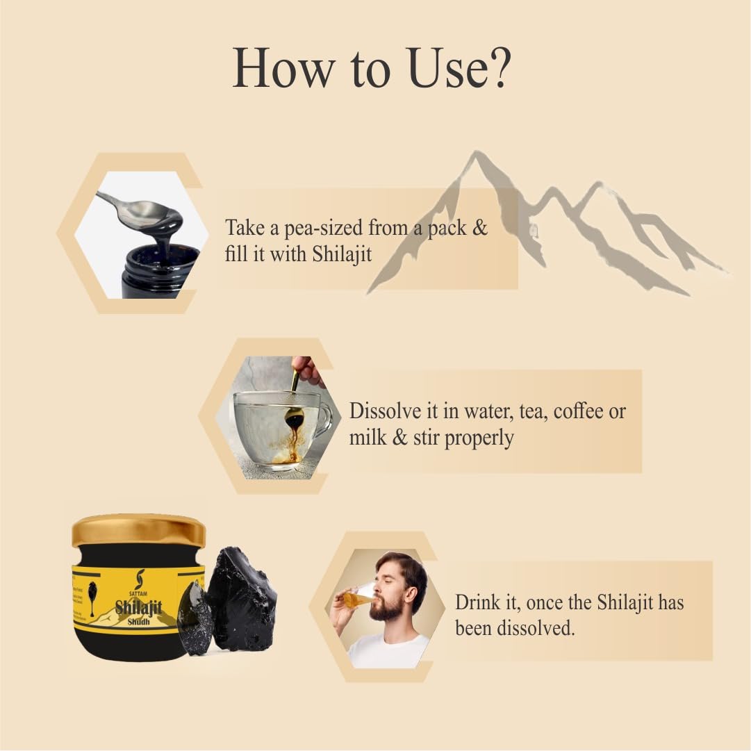 how to use shilajit