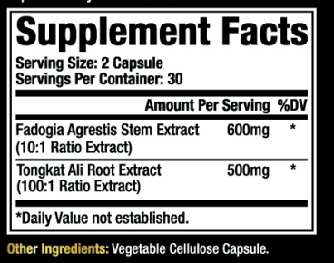 supplement facts Fadogia agrestis