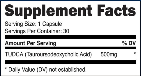 TUDCA Supplements 500mg TUDCA Capsules 60 Capsules 90 Capsules 120 Capsules Tauroursodeoxycholic Acid Support Liver and Gut Health